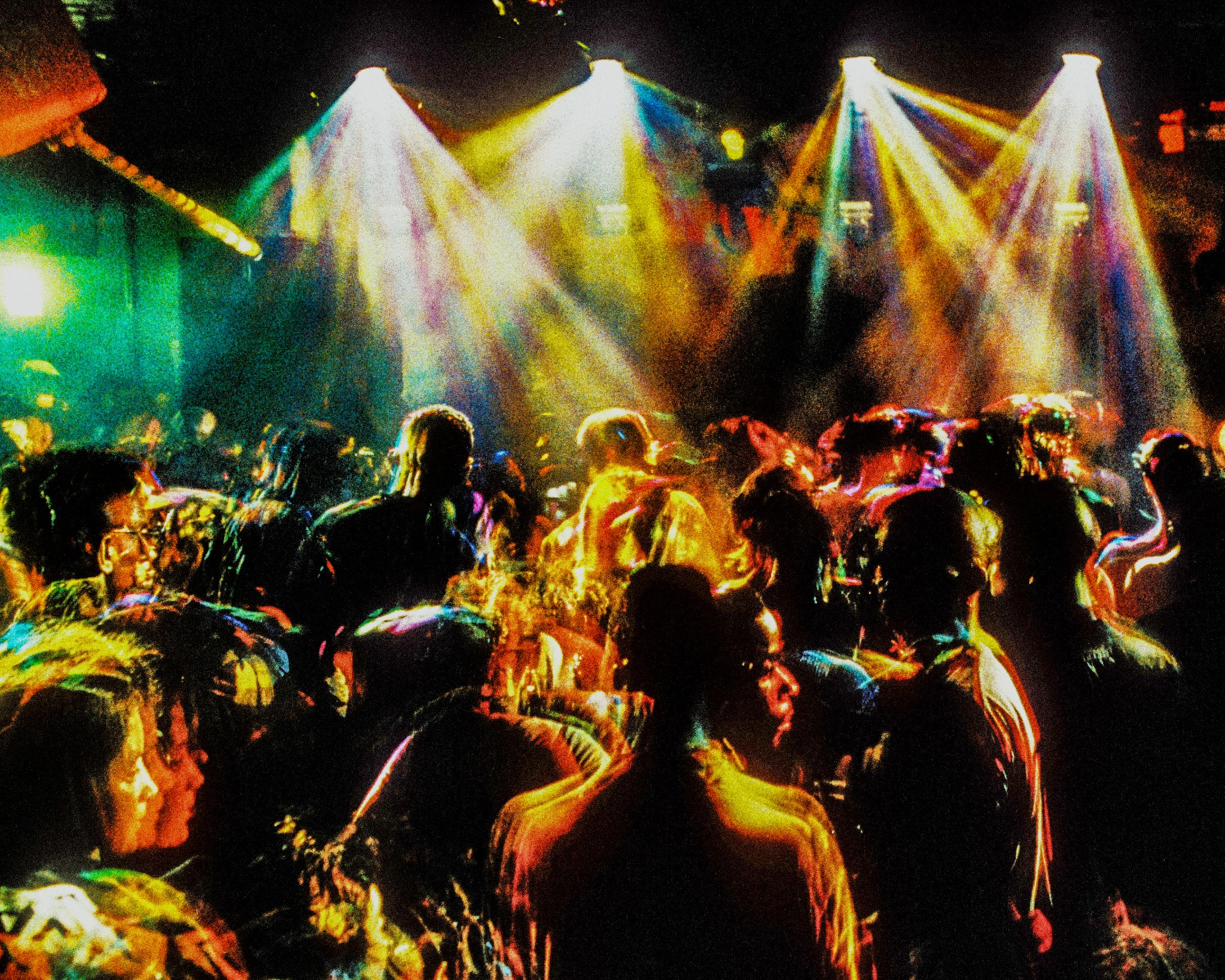 Rave crowd background