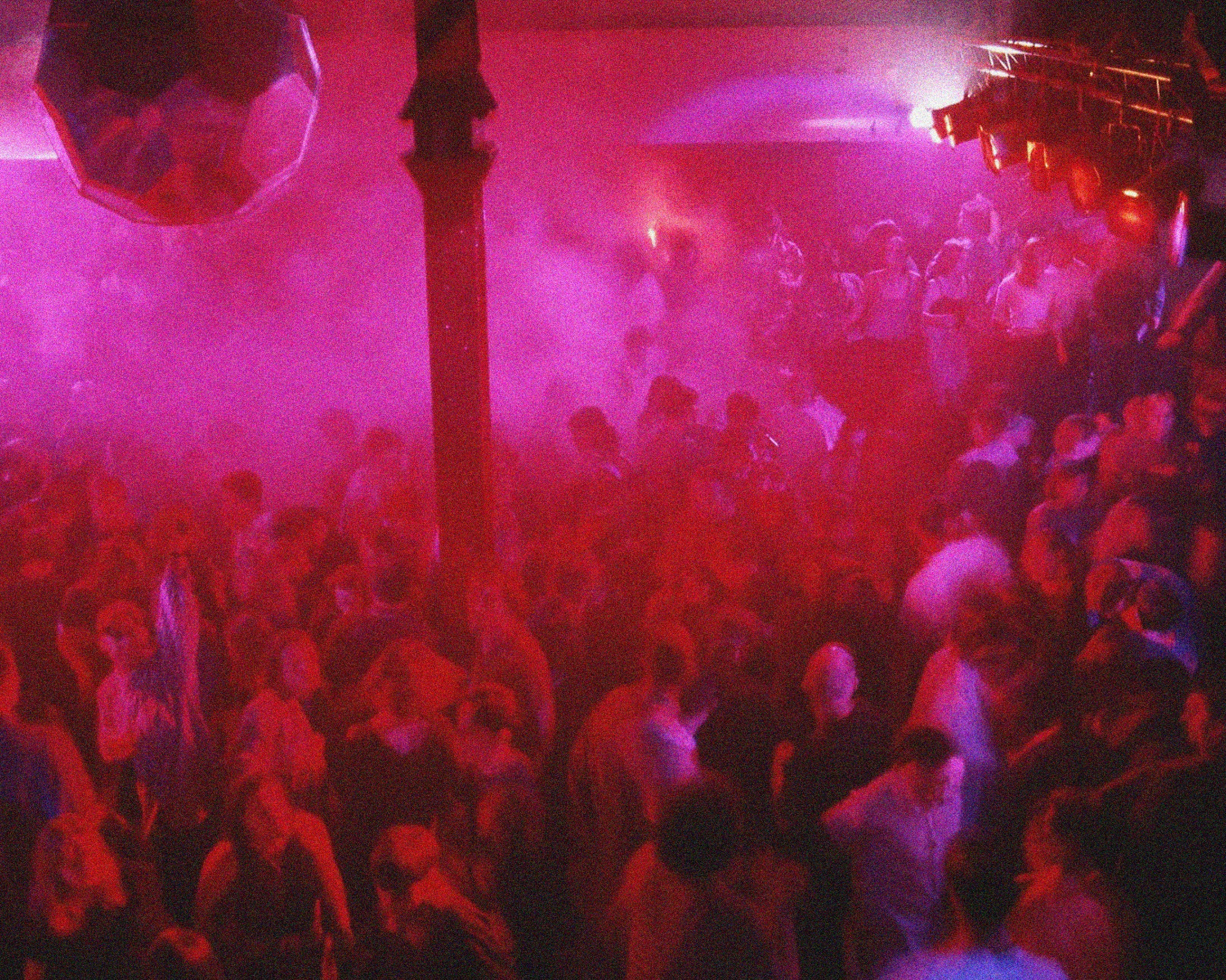 Pink rave crowd