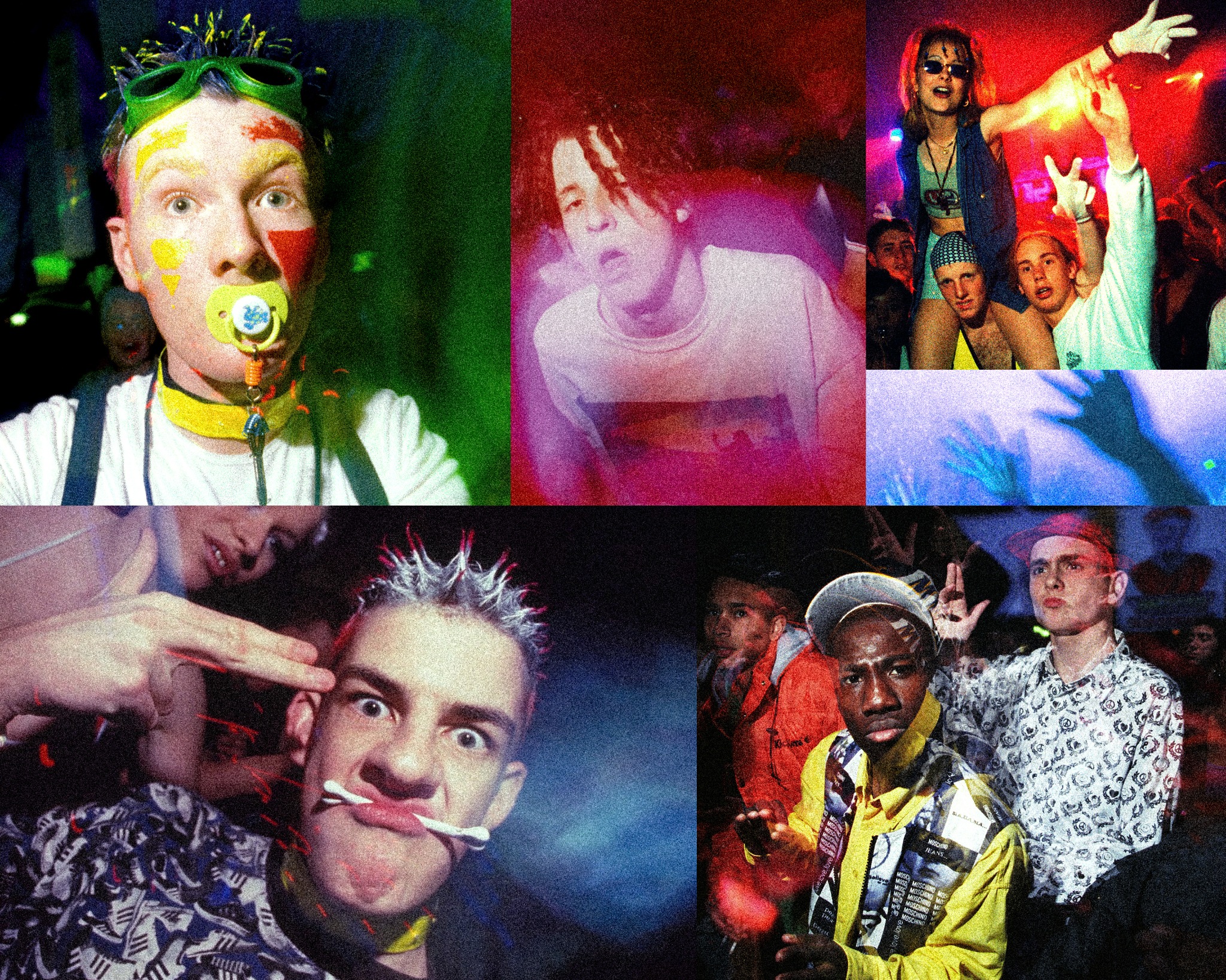 Rave archive collage